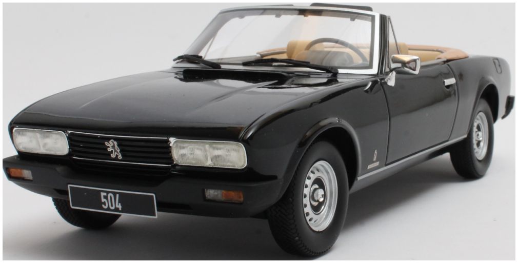Available To Order – Peugeot 504 Cabriolet 1983 Black 1:18 (CUL CML192-3)