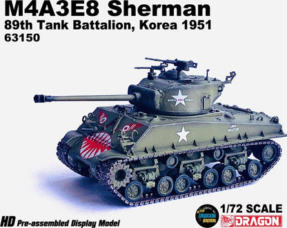 Available to Order – M4A3E8 Sherman 'Tiger Face' 89th Tank Battalion Korea 1951 1:72 (DR 63150)