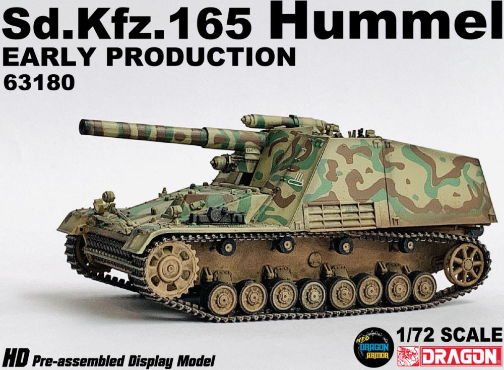 Available to Order – Sd.Kfz.165 Hummel Early Production 1:72 (DR 63180)