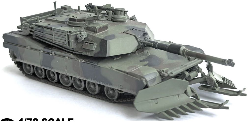 M1A2 SEP /Mine Plow (Plowing Mode) 1:72 – diecast model (view 2)