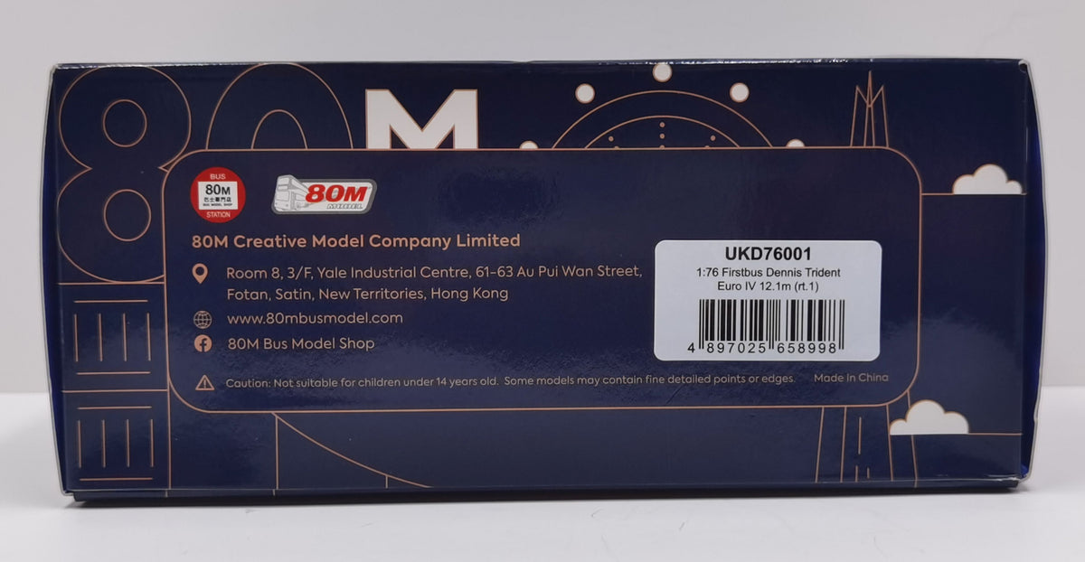 Dennis Trident ENVIRO500 Euro IV 12.1M First Bus Aberdeen Rt.1 - Danestone 1:76 – diecast model (view 5)
