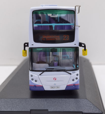 Dennis Trident ENVIRO500 Euro IV 12.1M First Bus Aberdeen Rt.23 - Sheddocksley 1:76 – diecast model (view 3)