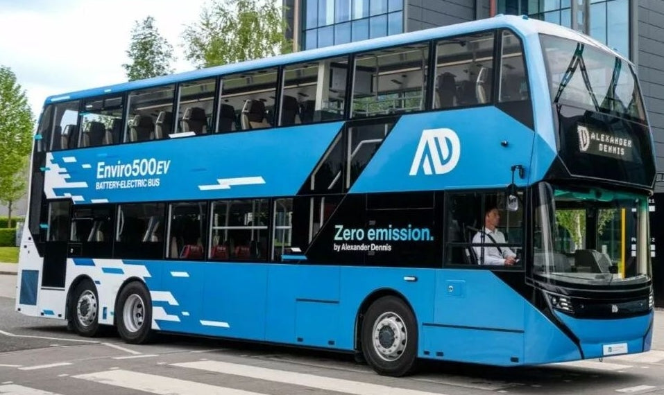 Available To Order – Alexander Dennis Enviro500EV Zero Emission Livery Demonstrator ADL (UK76031) 1:76 80m Bus Model Model (EIG UKD76501)
