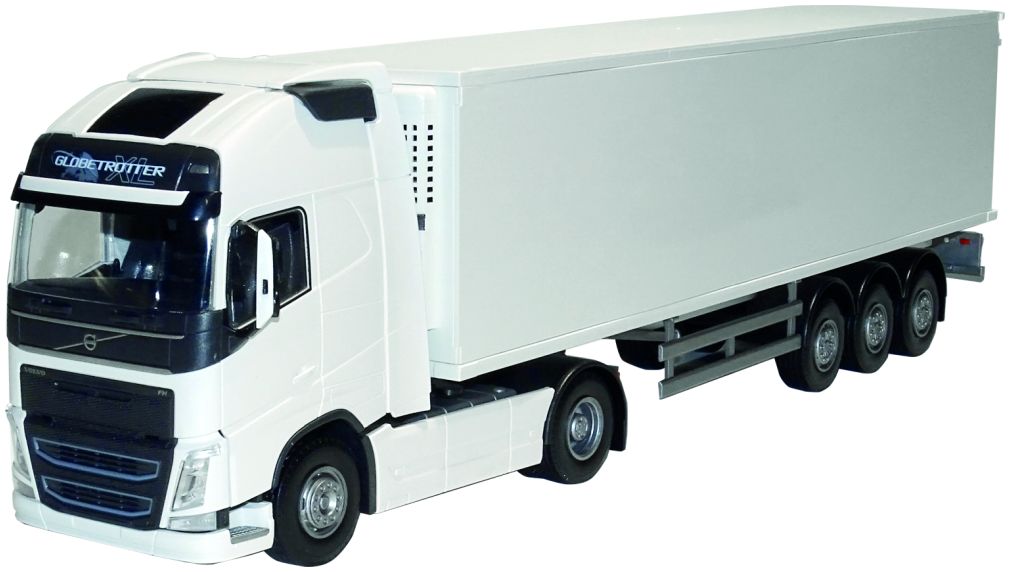 Volvo FH04 Globetrotter XL 4 x 2 w/Box Trailer White 1:25 Emek Model (view 2)