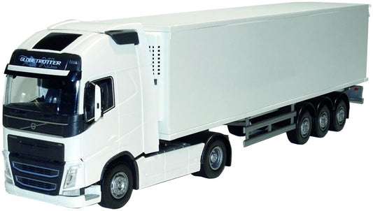 Volvo FH04 Globetrotter XL 4 x 2 w/Box Trailer White 1:25 Emek Model (view 2)