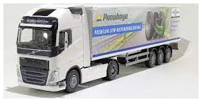 Volvo FH04 Globetrotter XL 4 x 2 w/Box Trailer White 1:25 Emek Model (view 3)