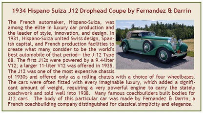 Hispano Suiza J12 Drophead Coupe Green Two-Tone by Fernandez & Darrin Closed 1934 1:43 – diecast model (view 3)