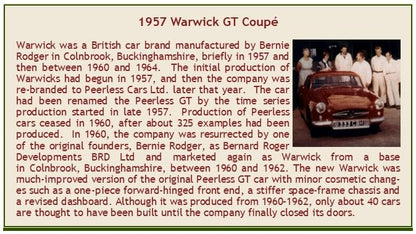 Available To Order – Warwick GT Coupe Red 1957 1:43 Esval Model (ESV EMEU43081E)