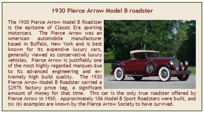 Pierce Arrow Model B Roadster Top Up Maroon/Red 1930 1:43 (view 3)