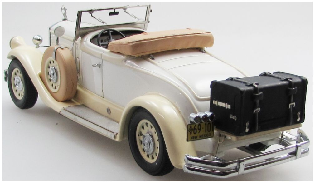 Pierce Arrow Model B Roadster Top Down White/Beige 1930 1:43 (view 2)