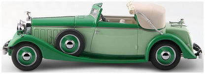 Hispano Suiza J12 Drophead-Coupe 1934 by Fernandez & Darrin (Paris) Half Open Green 1:43 – diecast model (view 2)