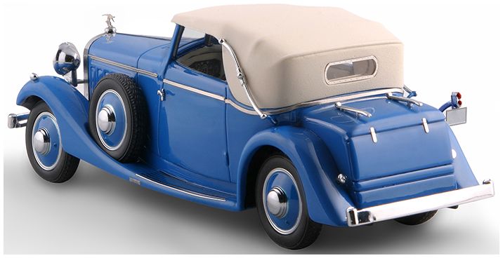 Hispano Suiza J12 Drophead-Coupe 1934 by Fernandez & Darrin (Paris) Half Closed Blu 1:43 – diecast model (view 2)