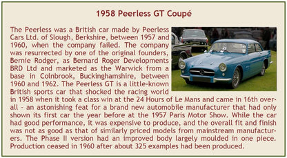 Peerless GT Coupe Blue 1958 1:43 – diecast model (view 4)