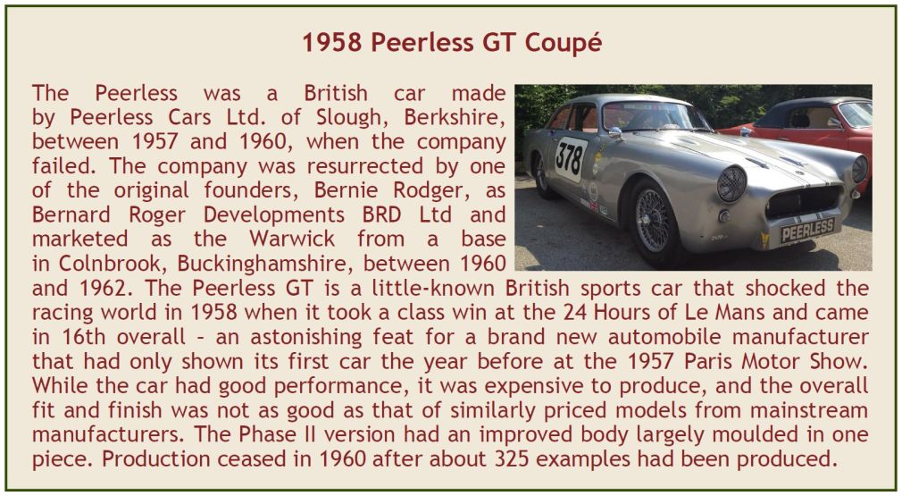 Peerless GT Coupe Silver Race Version 1958 1:43 – diecast model (view 3)