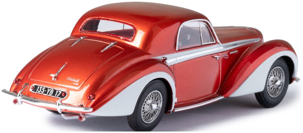 Delahaye 135M Coupe by Henri Chapron 3 Windows Maroon/Beige 1947 1:43 – diecast model (view 2)