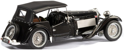 HRG 1500 Sport Roadster Top Up w/One Spare Wheel Black 1947 1:43 – diecast model (view 2)