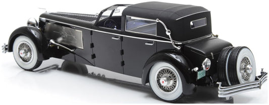 Duesenberg SJ Coupe de Ville by Rollson for Rudolf Bauer Half Open Black 1937 1:18 – diecast model (view 2)