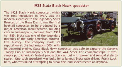 Available To Order – Stutz Blackhawk Roadster 1928 Open Black 1:43 (ESV US43005A)