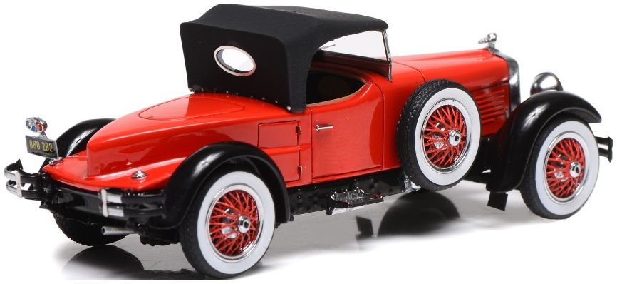 Available To Order – Stutz Blackhawk Roadster 1928 Closed Red Black 1:43 (ESV US43005B)