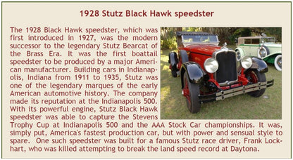 Available To Order – Stutz Blackhawk Roadster 1928 Closed Red Black 1:43 (ESV US43005B)