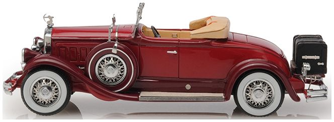 Pierce Arrow Model B Roadster 1930 Open Maroon 1:43 (view 2)