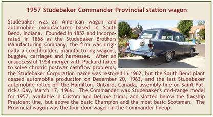 Studebaker Commander Provincial Blue Two-Tone Four-Door Station Wagon 1957 1:43 – diecast model (view 3)