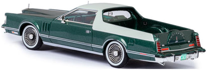 Lincoln Continental Mark V Coloma Pickup by Caribou Motor Co. Two-Tone Green 1977 1:43 – diecast model (view 2)
