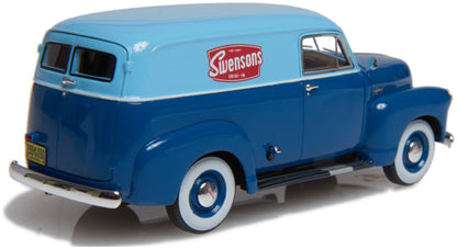 Chevrolet 3100 Panel Delivery Van Two-Tone Blue 1949-53 1:43 – diecast model (view 2)