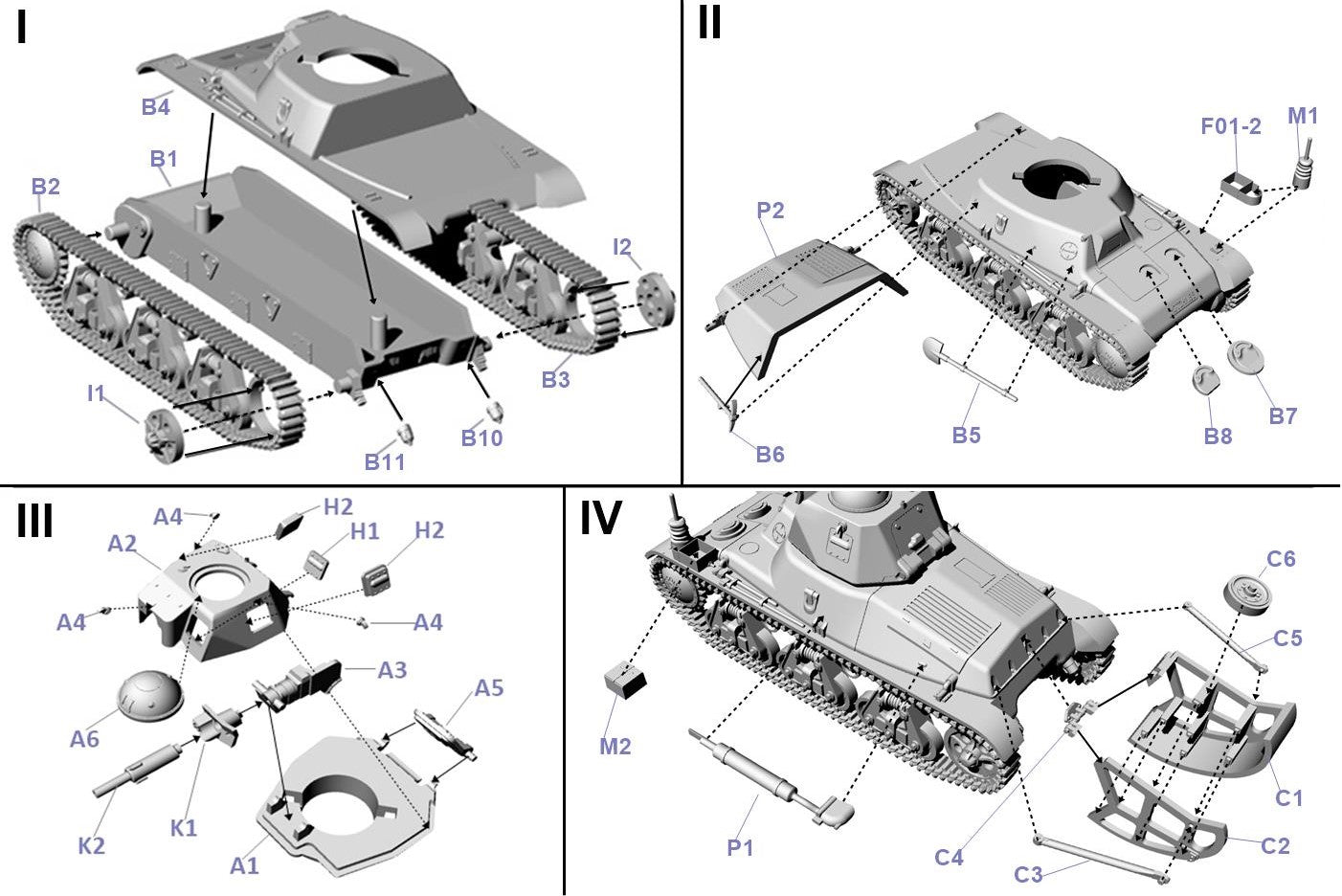 Available to Order – Hotchkiss H35 with 37mm SA38 Gun Command Tank 1:72 (FTF 104)