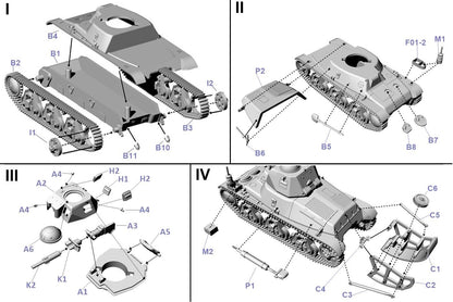 Available to Order – Hotchkiss H35 with 37mm SA38 Gun Command Tank 1:72 (FTF 104)