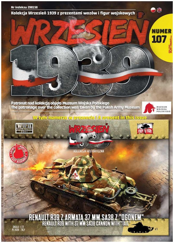 Available to Order – Renault R39 with SA38 cannon with 'tail' 1:72 (FTF 107)