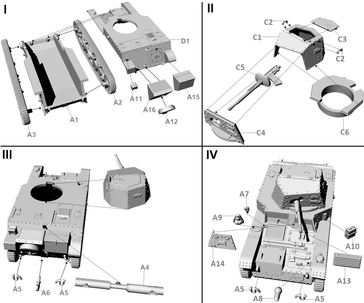 Available to Order – French reconnaissance tank AMR35 ZT 1b 1:72 (FTF 108)