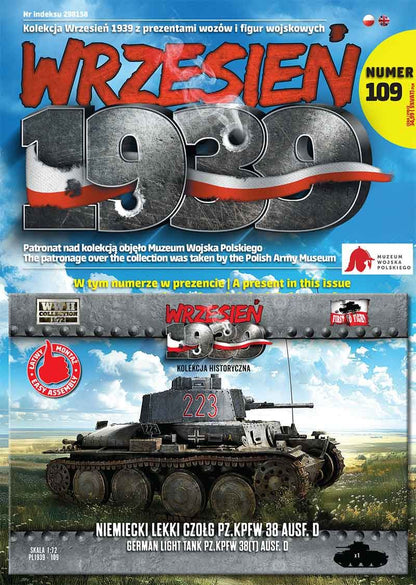 Available to Order – German light tank Pz.Kpfw 38(t) Ausf. D 1:72 (FTF 109)