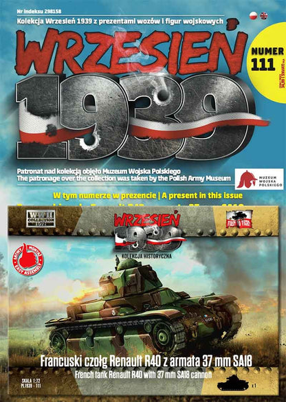 Available to Order – French Renault R40 tank with SA18 gun 1:72 (FTF 111)