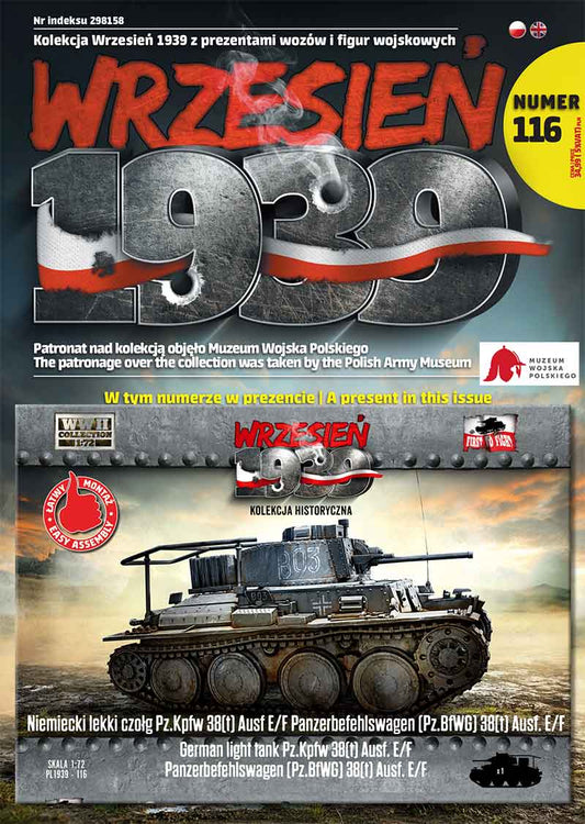 Available to Order – German light tank Pz.Kpfw 38(t) Ausf. E/F Panzerbefehlswagen (Pz.BfWG) 38(t) Ausf. E 1:72 (FTF 116)