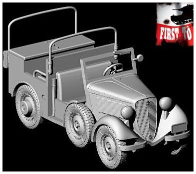 Available to Order – Polish PZInz 302 Tractor for Anti-Tank Gun 37 mm 1:72 (FTF 122)