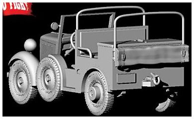 Available to Order – Polish PZInz 302 Tractor for Anti-Tank Gun 37 mm 1:72 (FTF 122)