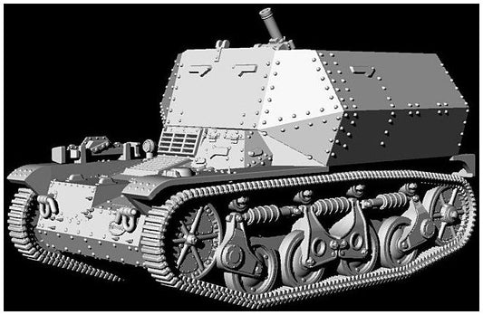 Available to Order – 8cm Schwerer Granatwerfer 34 auf Panzerspahwagen AMR 35(f) 1:72 (FTF 124)