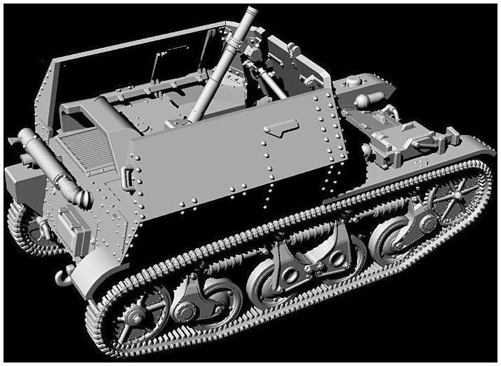 Available to Order – 8cm Schwerer Granatwerfer 34 auf Panzerspahwagen  AMR 35(f) 1:72 (FTF 124)