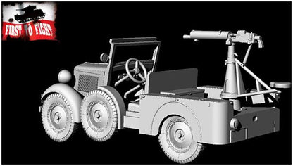 Available to Order – Fiat 508/518 w/Heavy Machine Gun wz.30 Polish 1:72 (FTF 125)