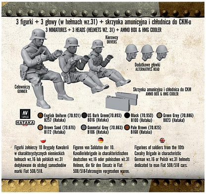 Polish Crew of Fiat 508/518 - 10th Cavalry Brigade (For FTF 122/125) 1:72 First to Fight Model (view 2)