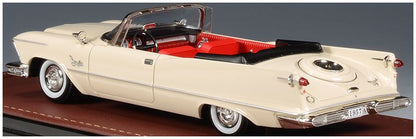 Available to Order – Imperial Crown Convertible Desert Beige Open Roof (Single Headlight) 1957 1:43 (GLM 132201)