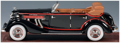 Available To Order – Auburn 851 SuperCharged Phaeton Black Open Roof 1935 1:43 (GLM 161103)