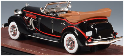 Available To Order – Auburn 851 SuperCharged Phaeton Black Open Roof 1935 1:43 (GLM 161103)