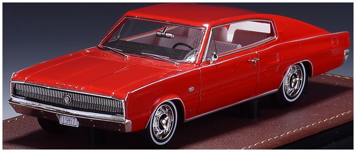 Dodge Charger Bright Red 1967 1:43 – diecast model (view 2)