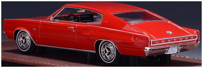 Dodge Charger Bright Red 1967 1:43 – diecast model (view 3)