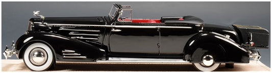 Cadillac 452D V16 Victoria Black Cabrio Coupe Open Roof 1934 1:43 – diecast model (view 2)