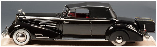 Available To Order – Cadillac 452D V16 Victoria Black Cabrio Coupe Closed Roof 1934 1:43 (GLM STM34804)