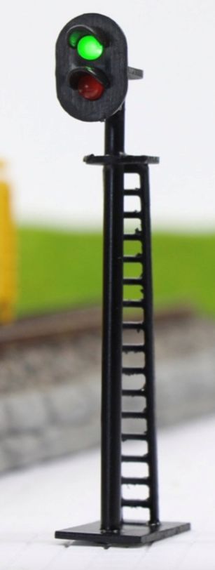 Gauge 2 Aspect Signal Pairs Red/Green 1:76 – diecast model (view 2)
