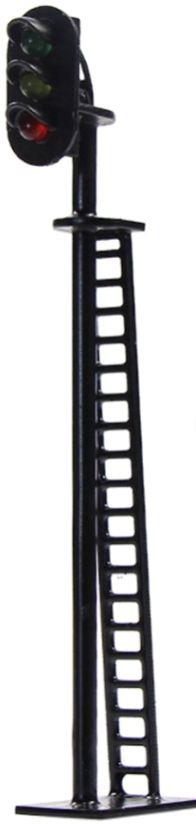 Gauge 3 Aspect Signal Pairs Red/Amber/ Green 1:76 – diecast model (view 3)